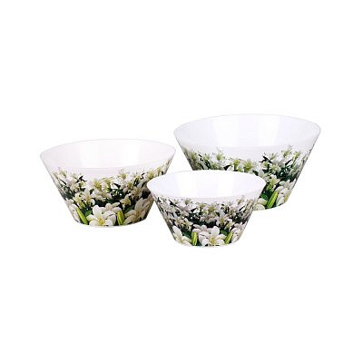 Набор чаш "Шарлотта" (0,7л; 2л; 3л)(уп.16)