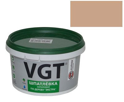 Шпатлевка VGT, Экстра, акриловая, по дереву, береза, 0.3 кг