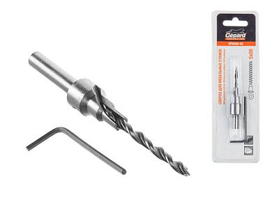 Сверло для мебельных стяжек(конфирмат)5*50мм GEPARD