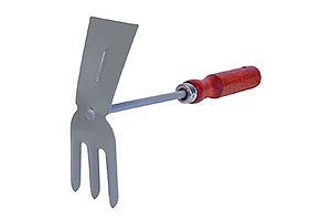 Мотыжка двойная 3-зуба прямое лезвие 320мм