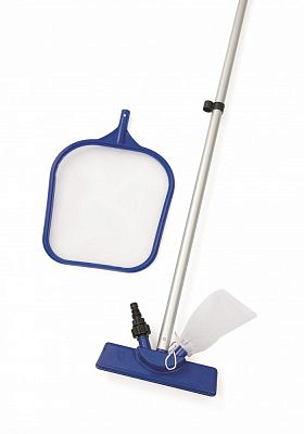 Набор для уборки бассейна сачок+щетка+ручка Bestway