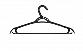Вешалка для одежды пластик р. 48-50, цв. черный ХП