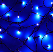 Гирлянда эл. вьюн катушка 50м, 500LED, белый, 8 режимов, ПВХ черный, 220В СНОУ БУМ 384-249