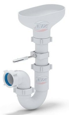 Сифон DR0100 Ани 11/2"*40 прямоточ. с разрывом струи.