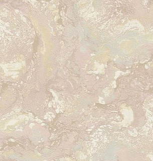 Обои Dekori 82670D Carrara/Мрамор Oceano розовый с золотым 1,06*10м 