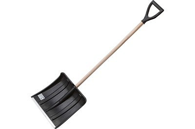 Лопата снеговая STARTUL STANDART пластмассовая 380*365мм c деревянным черенком ST9062-3