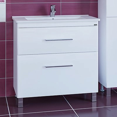 Тумба Санта Вегас 75 напольная 2 ящика с умывальником ОСКАР 75 