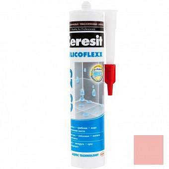 Затирка-герметик CERESIT CS 25 эластичный силиконовый  (роса) 280мл 