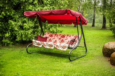 Качели садовые Olsa Новара С998 Каркас антрацит, ткань панама