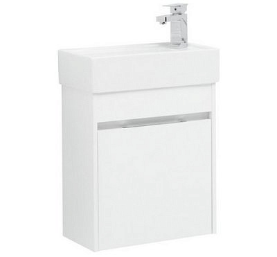 Тумба Aqunet Лидс 50 цвет белый без умывальника