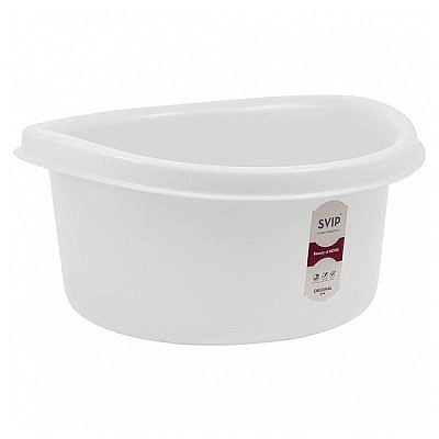 Таз круглый 12л Vogue белый