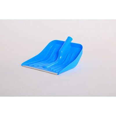 Лопата снег. пласт. 430*370 с алюминевой кромкой,без черенка "Комбат", цветная