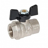 Кран шаровый 302 тип 3/4" вр/вр бабочка