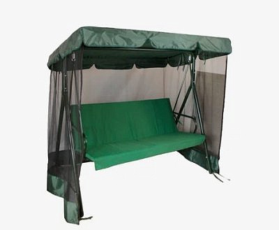 Качели садовые 3-х местные "Сидней" зеленые