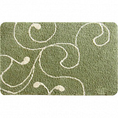 Коврик для ванной комнаты 60*90 микрофибра Flowe Lace (green) 412M690i12