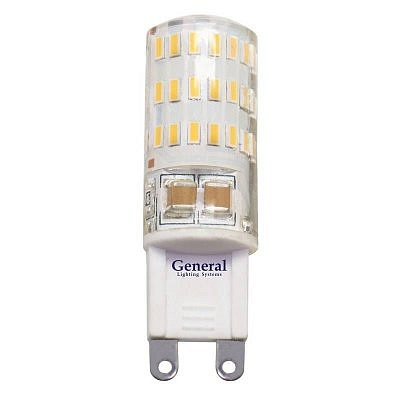 G9 220V  5W 4500K 50x15 силикон BL5 (цена за 1шт.) 653700 General 