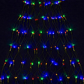 Гирлянда электронная "Сетка на Ёлку", 204LED, 1,5м, мультицвет, 8 режимов, ПВХ провод, 220В СНОУ БУМ 