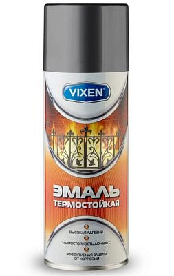 Эмаль термостойкая графит аэрозоль 520мл VIXEN