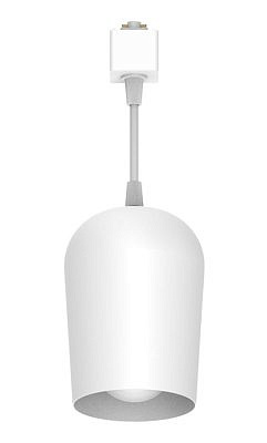 Cветильник трековый на подвесе Feron 197AL под лампу Е27 белый 48554