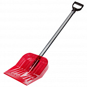 Лопата снеговая поликарбонат 430*420мм счеренком,красная Альтернатива 206859