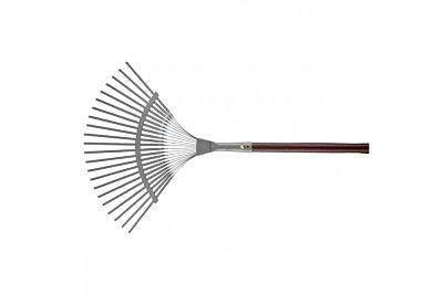 Грабли веерн. с деревянным черенком,стальные, покр. эпоксидом//PALISAD LUX