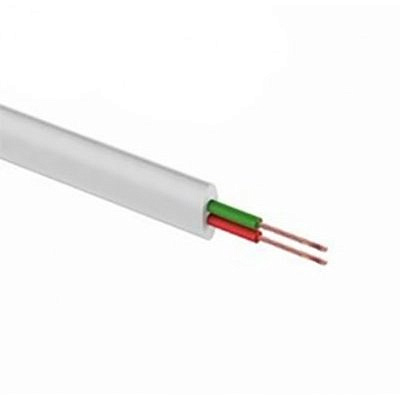 Кабель телефонный ШТЛП-2, 2 жилы, 100 м., белый, REXANT