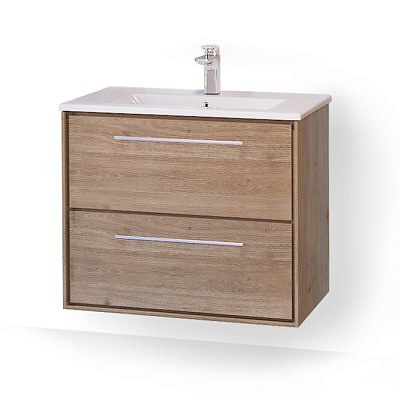 Тумба без умывальника Raval Frame 75 подвесная дуб трюфель