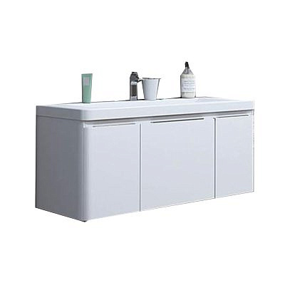 Тумба Акватон Шерилл 85 белая с раковиной Шерилл 85