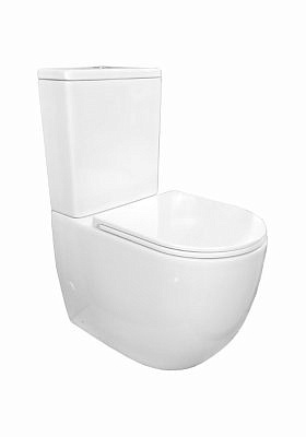 Компакт BLISSAN Crystal Rimless безободковый с сиденьем дюропласт микролифт,быстросъемное BL-0424-CR