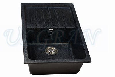Мойка для кухни Ulgran U-400 750х495мм черный (308) /Ulgran/