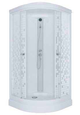 Душевая кабина Triton Стандарт ДН4 Аква мозиака 90х90 низкий поддон 
