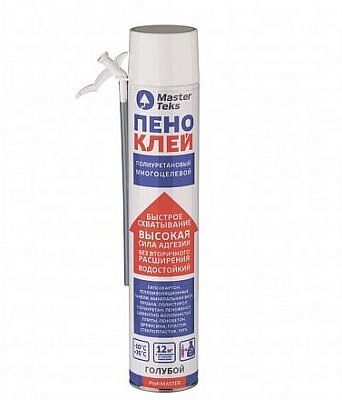 Пено-клей MASTERTEKS PROFIMASTER полиуретановый многоцелевой 0,75л 135683