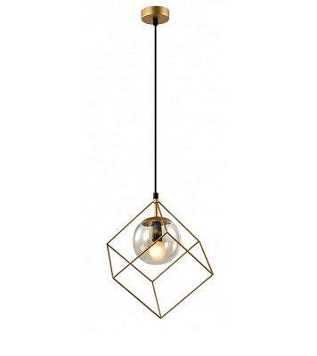 Светильник подвесной (подвес) Rivoli 5145-310 Moon 1 x E14 40 Вт золото лофт кантри-потолочный