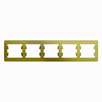Рамка 5 мест , горизонтальная , фисташка SchE GSL001005