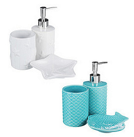 Набор для ванной 3 пр., керамика, "Лагуна", 2 диз VETTA