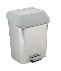 Контейнер для мусора 15 л Декор с педалью металл