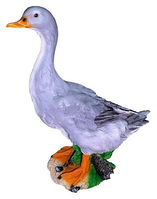 Садовая фигура Утка серая 49х40 полистоун