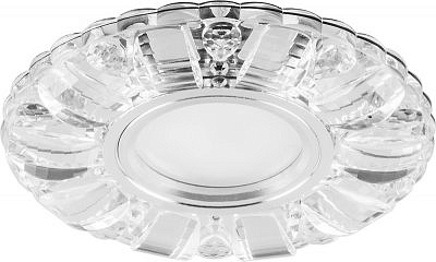 Светильник точечный светодиодный Feron CD921 прозрачный хром G5.3