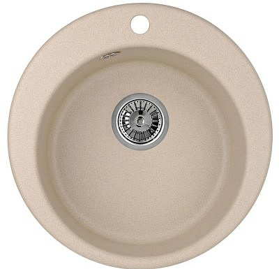 Мойка для кухни Granula 4801 475мм круглая цвет песок 
