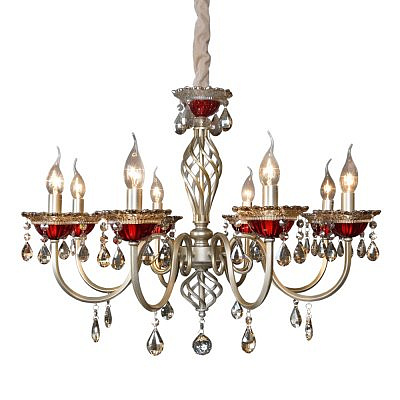 Люстра подвесная подвесная Хрусталь Maksisvet 2-8005-8-YN BR Е14