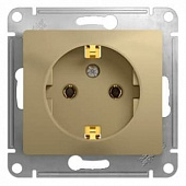 Механизм розетки 1-м без заземления титан SchE GLS000441