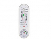 Термометр вертикальный, измерение влажности воздуха, 23x7см, пластик INBLOOM 