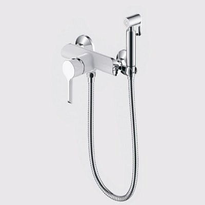 Смеситель для душа Gappo G2003-8 с гигиенической лейкой белый/хром 