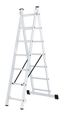 Лестница алюминиевая Вихрь двухсекционная ЛА 2х7