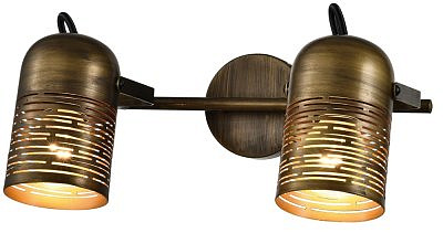 Светильник настенно-потолочный, поворотный, 7062-702 Lamia  спот 2 x E27 40 Вт с выключателем