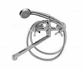 Смеситель для ванны MELODIA Fiore длинный плоский излив керамика MDV40641, лейка 1ф.75мм круглая