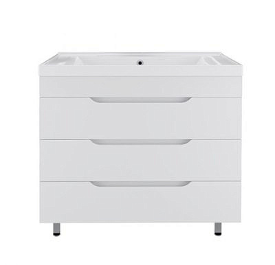 Тумба напольная MIRSANT SOHO 80 Quadro с раковиной DEEP-80