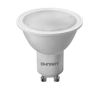 Светодиодная лампа ОНЛАЙТ LED MR16 GU10 220V 10W(800lm) 6500K 6K OLL-PAR16-10-230-6.5K-GU10 (20!) 90035