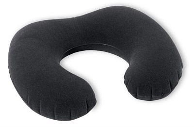 Подушка велюровая дорожная на шею 68675 (33х25х8)