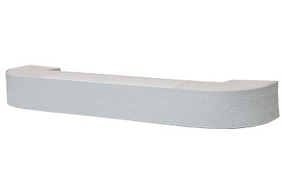 Карниз 3-х рядный Белый 2,6м Стандарт ГЕОМЕТРИЯ 3D 85мм